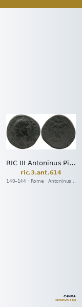 RIC III Antoninus Pius 614 — CANOA