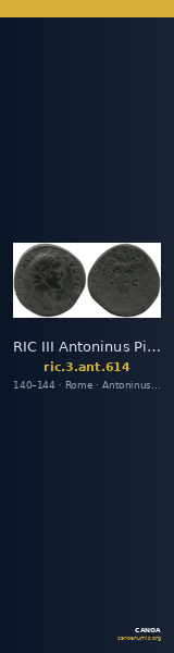 RIC III Antoninus Pius 614 — CANOA