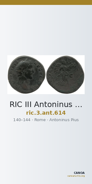 RIC III Antoninus Pius 614 — CANOA