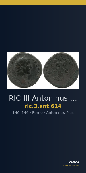 RIC III Antoninus Pius 614 — CANOA