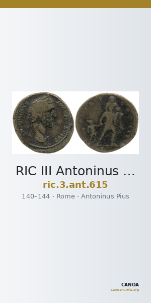 RIC III Antoninus Pius 615 — CANOA