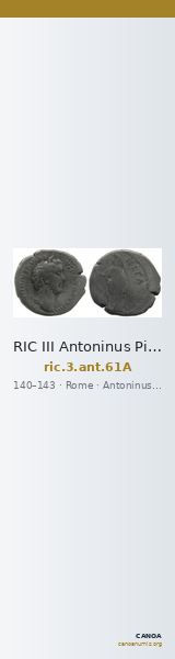 RIC III Antoninus Pius 61A — CANOA