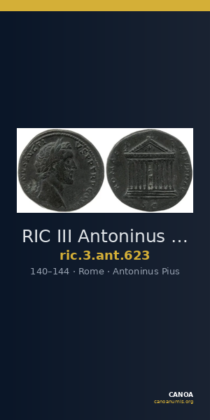 RIC III Antoninus Pius 623 — CANOA
