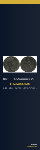RIC III Antoninus Pius 626 — CANOA
