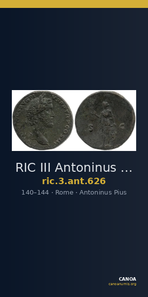 RIC III Antoninus Pius 626 — CANOA