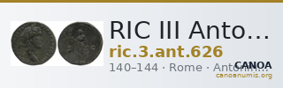 RIC III Antoninus Pius 626 — CANOA