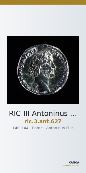RIC III Antoninus Pius 627 — CANOA