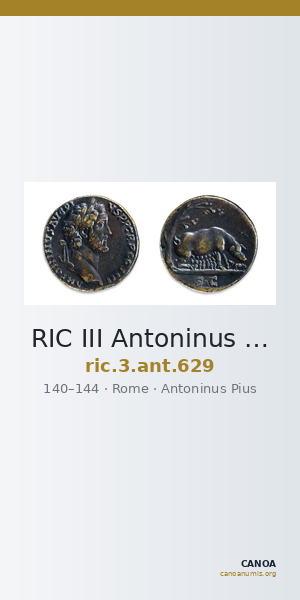 RIC III Antoninus Pius 629 — CANOA