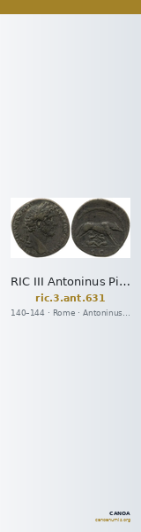 RIC III Antoninus Pius 631 — CANOA