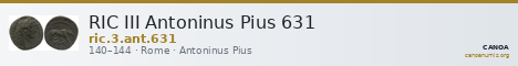 RIC III Antoninus Pius 631 — CANOA