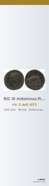 RIC III Antoninus Pius 633 — CANOA