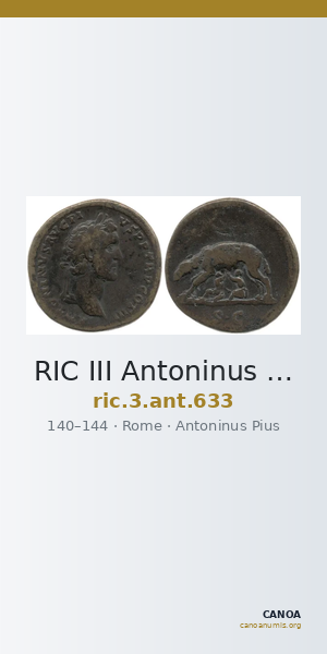 RIC III Antoninus Pius 633 — CANOA