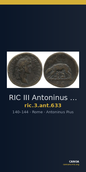 RIC III Antoninus Pius 633 — CANOA