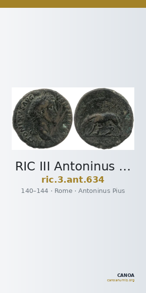 RIC III Antoninus Pius 634 — CANOA