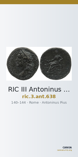 RIC III Antoninus Pius 638 — CANOA