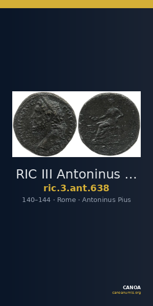 RIC III Antoninus Pius 638 — CANOA