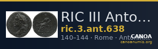 RIC III Antoninus Pius 638 — CANOA