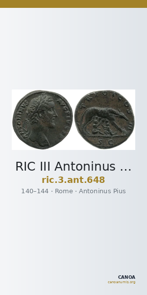 RIC III Antoninus Pius 648 — CANOA