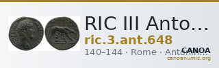 RIC III Antoninus Pius 648 — CANOA