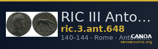 RIC III Antoninus Pius 648 — CANOA