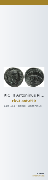 RIC III Antoninus Pius 650 — CANOA