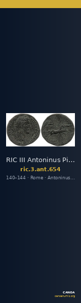 RIC III Antoninus Pius 654 — CANOA