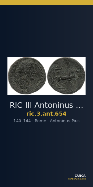 RIC III Antoninus Pius 654 — CANOA