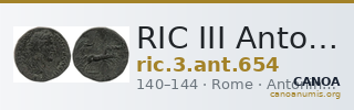 RIC III Antoninus Pius 654 — CANOA
