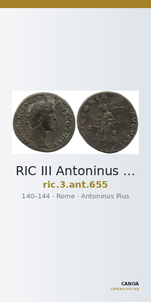 RIC III Antoninus Pius 655 — CANOA