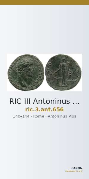 RIC III Antoninus Pius 656 — CANOA