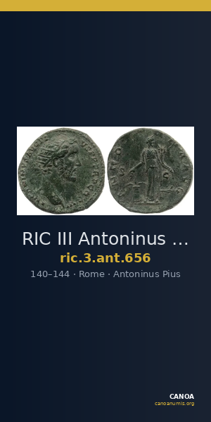 RIC III Antoninus Pius 656 — CANOA