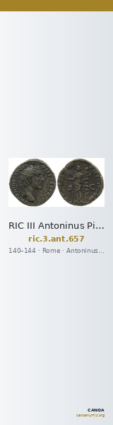 RIC III Antoninus Pius 657 — CANOA