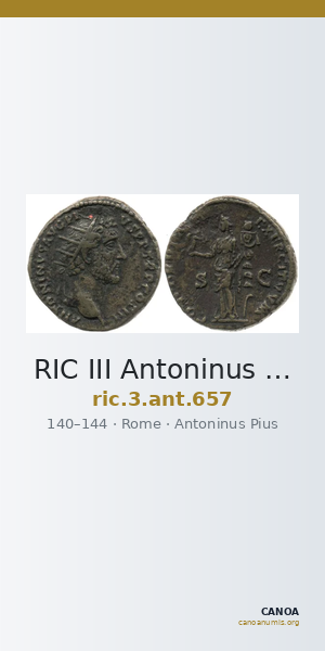 RIC III Antoninus Pius 657 — CANOA