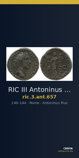 RIC III Antoninus Pius 657 — CANOA