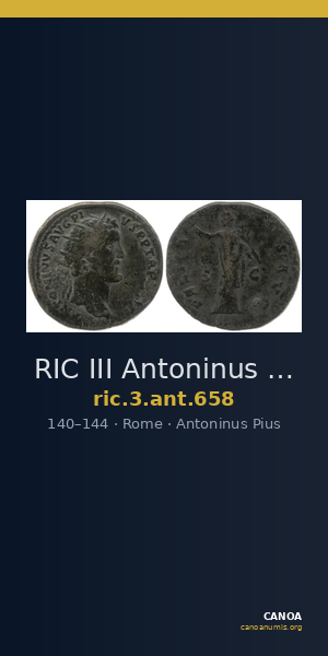 RIC III Antoninus Pius 658 — CANOA