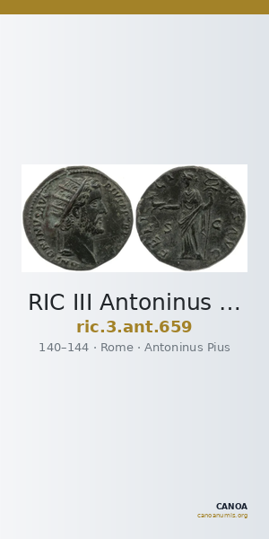 RIC III Antoninus Pius 659 — CANOA