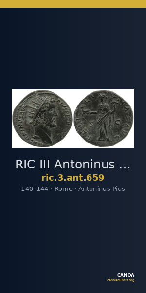 RIC III Antoninus Pius 659 — CANOA