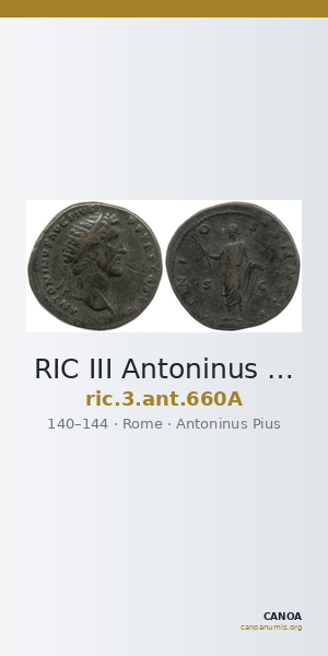 RIC III Antoninus Pius 660A — CANOA