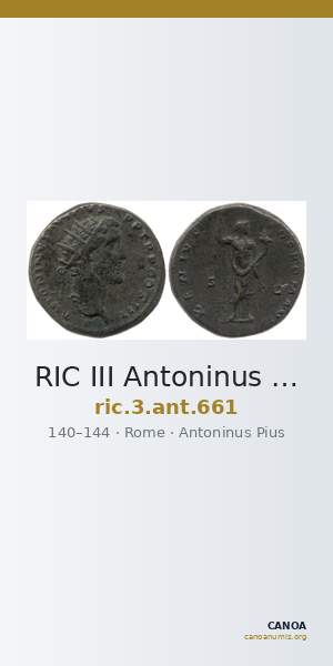 RIC III Antoninus Pius 661 — CANOA