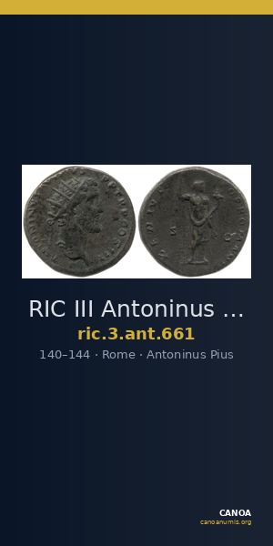 RIC III Antoninus Pius 661 — CANOA