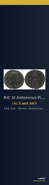 RIC III Antoninus Pius 663 — CANOA