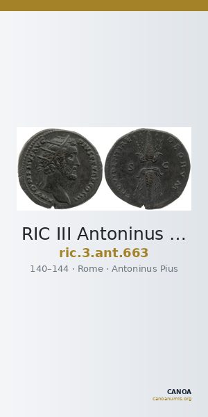 RIC III Antoninus Pius 663 — CANOA