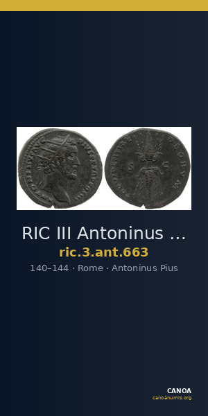 RIC III Antoninus Pius 663 — CANOA