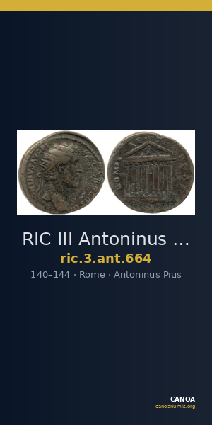 RIC III Antoninus Pius 664 — CANOA