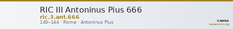 RIC III Antoninus Pius 666 — CANOA