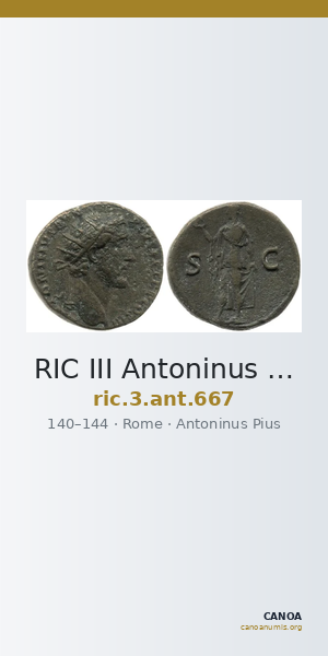 RIC III Antoninus Pius 667 — CANOA