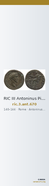 RIC III Antoninus Pius 670 — CANOA