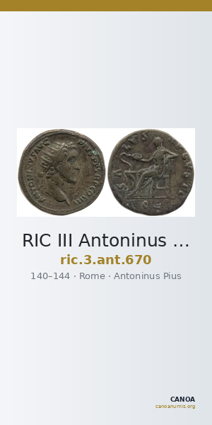 RIC III Antoninus Pius 670 — CANOA