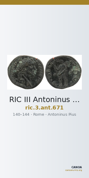 RIC III Antoninus Pius 671 — CANOA