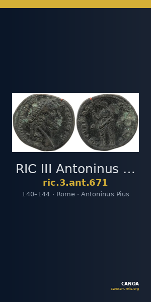 RIC III Antoninus Pius 671 — CANOA